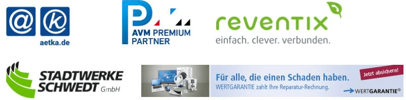 Logos der Vertriebpartner von Teletronik